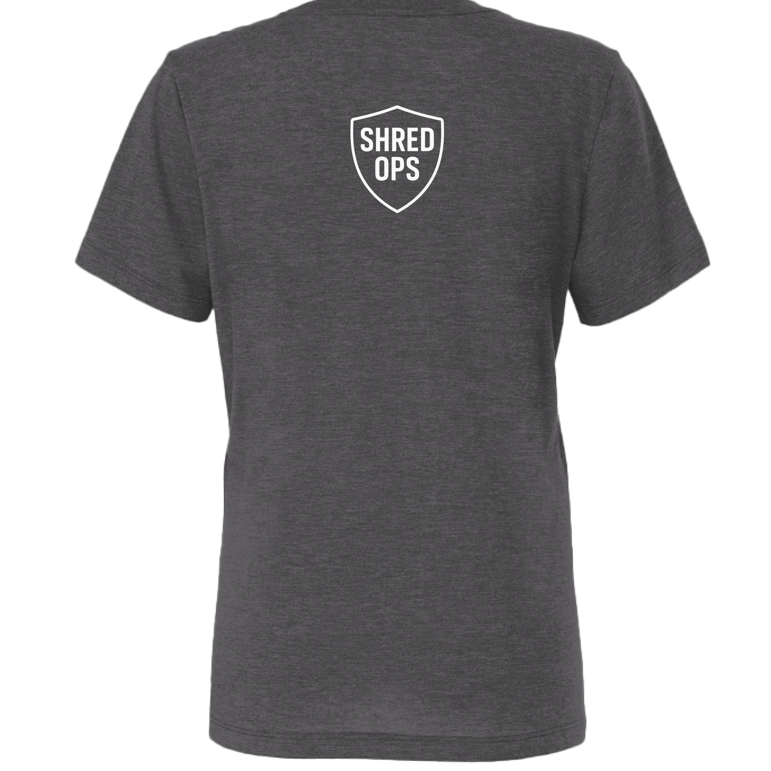 Solid Dark Grey Triblend - BACK