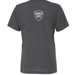 Solid Dark Grey Triblend - BACK