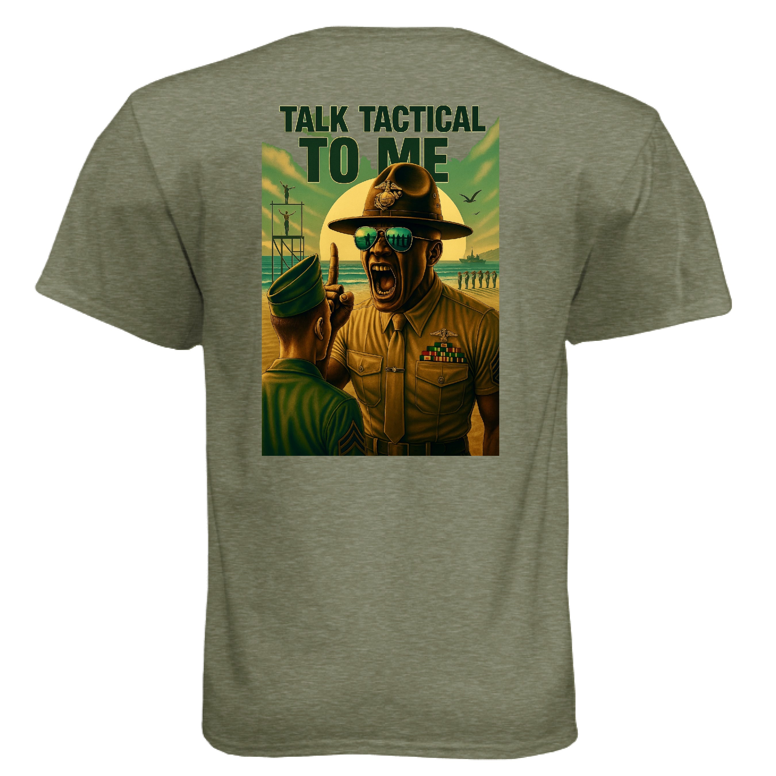 MILITARY GREEN - BACK