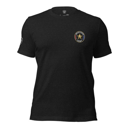 WWII Willys jeep US Army t-shirt front black heather