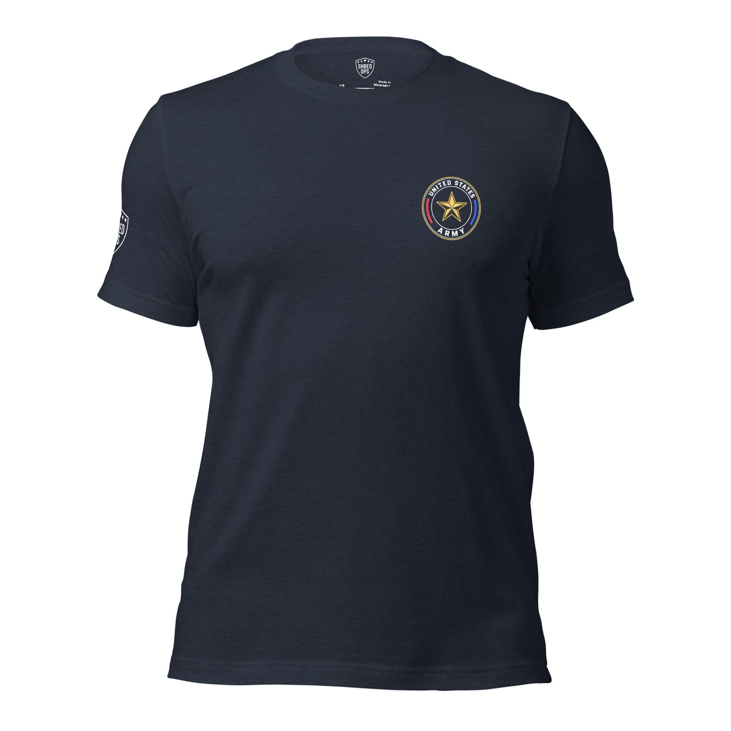 WWII Willys jeep US Army t-shirt front black heather